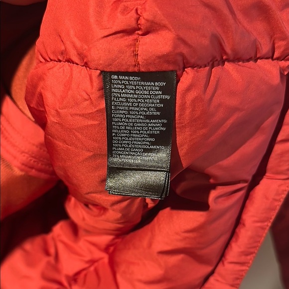 The North Face Orange Down Parka - Picture 6 of 7